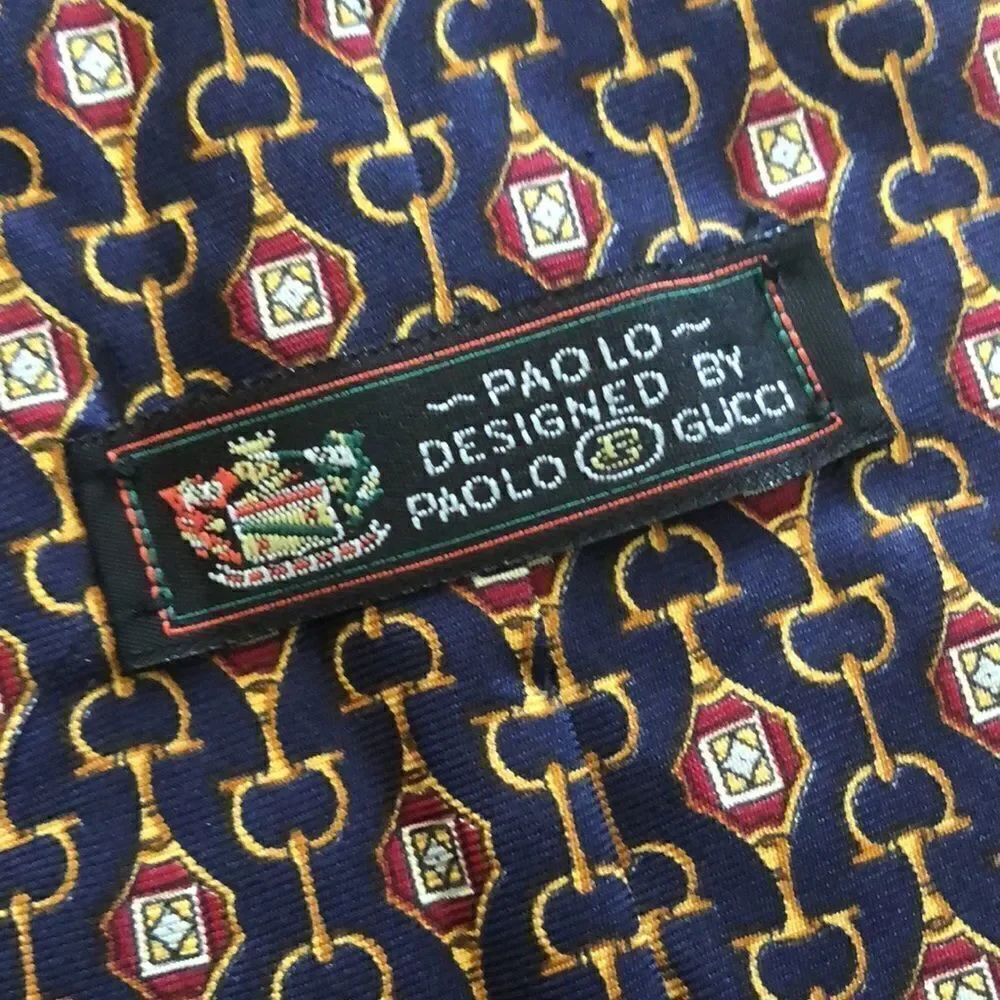 Vintage Paolo Gucci Horse bit tie.